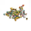 Acero Inoxidable Transfronterizo 6mm Multicolor Fondo Redondo Pedrería Colgante Pequeño DIY Pendientes Collar Pulsera Accesorios Accesorios Al Por Mayor