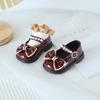 Zapatos de bebé de un año, zapatos de princesa de cuero para niña, zapatos de una sola capa para primavera y otoño, zapatos antideslizantes de suela suave para niña
