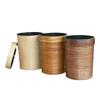 Bote de basura con aro de presión plástico baño cocina sala de estar dormitorio barril imitación tronco tamaño basura doméstica