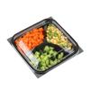 Caja Desechable Limpia para Verduras Caja de Empaque para Verduras Caja para Verduras Frías y Comida Cocinada Cuadrada con Tapa Caja de Plástico Anti-vaho con Recorte para Frutas