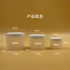 Copo de Plástico Pp Fosco Translúcido Hongmu com Tampa Descartável Portátil Copo de Pudim Copo de Iogurte Caixa de Armazenamento de Alimentos