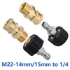 Mangueira de Saída para Máquina de Limpeza M22-14 Desconexão Rápida 1/4 Macho Latão 3/8 União Mangueira de Fio de Aço Fio de Extensão