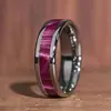 Anillos de Acero Inoxidable Morados de Gama Alta de Venta Caliente Europeos y Americanos Populares Transfronterizos Anillos Sencillos para Hombres Fabricantes de Anillos Mayorista