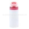 Transferência de calor garrafa térmica copo frango copo branco revestido cartoon 316 sublimação aço inoxidável palha infantil copo térmico