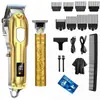 Clipper de Pelo de Venta Caliente Transfronterizo Recortador Eléctrico de Pelo Talla de Cabeza de Aceite Clipper Eléctrico de Pelo Tijeras Recargables para Cortar el Pelo del Hogar Set para Rasurar la Cabeza y Cortar el Pelo