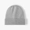 Gorro de Lã Tricotado Quente para Outono e Inverno, com Circunferência Grande da Cabeça, Proteção para as Orelhas, Sem Aba, para Mulheres, Versátil para Uso Externo, Gorro de Tricô Casual para o Dia a Dia