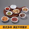10 Unidades Prato Sabor Japonês Prato para Molho Prato para Condimento Prato Criativo para Vinagre Prato para Condimento de Molho de Soja Prato Pequeno Melamina Comercial