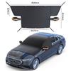 Media cubierta para coche, funda para coche, funda para coche, protección solar universal para las cuatro estaciones, a prueba de lluvia, aislamiento térmico, parasol, protector frontal de medio cuerpo, parasol engrosado