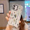Capa de Celular Floral Margarida Mais Vendida Transfronteiriça para iPhone 15 com Moldura Transparente de Cor Contrastante Anti-Queda Capa Macia para Apple 17Pro