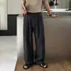 Camisa de Lino Marrón de Manga Larga para Hombre Estilo Old Money, Textura Vintage, Negocios de Alta Gama, Primavera y Otoño, Venta al por Mayor de Fábrica Transfronteriza