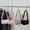 Bolso Minimalista con Lazo Estilo Ins para Axila de Mujer 2026 Nuevo Modelo de Pana de Alta Gama Bolso de Mano Versátil Casual Bolso de Hombro