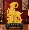 Exportación Transfronteriza de Artesanías de Terciopelo Dorado con Temática de Oveja, Adornos de Regalo, Doce Animales del Zodiaco Oveja Artículos de Decoración para el Hogar, Regalos de Reunión Anual para Empresas
