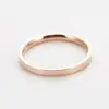2023 comercio exterior comercio electrónico más vendido liso multicolor titanio acero oro rosa anillo simple para mujer estudiante pareja joyería