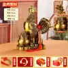 Ornamentos de Galo Dourado de Latão para Reunir Riqueza Galo de Cobre Doze Signos do Zodíaco Galo Grande Sorte e Prosperidade Artesanato para Abertura de Casa ou Loja