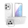Funda para teléfono móvil magnética corrugada aplicable transfronteriza Redmi Note 14 PRO Plus Soporte invisible Cubierta protectora anticaídas
