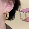 Aretes de Aro Estilo Francés, Aretes de Aro Sencillos, Nuevo Diseño de Nicho de Moda, Temperamento Único, Aretes de Aguja de Plata para Mujer, Hace que la Cara Parezca Más Pequeña