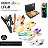 Amazon transfronteiriço 1010 aço inoxidável talheres caixa de presente conjunto Jieyang talheres faca de bife ocidental, garfo e colher conjunto de 24 peças