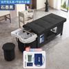 Cama para Lavar el Cabello, Cama de Masaje Específica para Salón, Cama de Terapia de Vapor para la Cabeza de Belleza, Equipo Ajustable para Salón de Peluquería, Silla de Spa