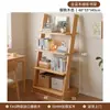 Estantería trapezoidal de madera maciza para niños, estante de almacenamiento de pie, organizador multicapa, estantería de exhibición de madera para esquina integrada de montaje en pared