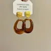 Pendientes de Aro Retro Color Café Estilo Europeo y Americano Colgantes Maillard para Mujer Pendientes de Diseño Elegantes de Gama Alta Estilo de Hong Kong