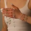 Nueva Cadena de Acero Inoxidable Vacaciones de Verano en la Playa Mejor Amiga Accesorios Hechos a Mano con Cuentas Collar para Mujer Joyería Comercio Exterior al por Mayor