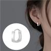 Pendientes Lisos Ol Pendientes para Viajero Estudiante Pendientes de Círculo Pequeños Simples Pendientes de Zirconia Retorcidos Pendientes de Aro Mobius