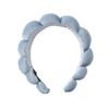 Diadema de esponja para mujer, alta, con calavera, aspecto de cara, pequeña presión, para recoger el pelo, clip para el pelo para lavarse la cara, todo a juego, diadema, tocado 2023