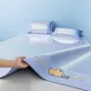 Esterilla Refrigerante de Seda de Hielo de Verano para Uso Doméstico, Nuevo Modelo 2026, Doble Uso para Invierno y Verano, Esterilla de Bambú Lavable a Máquina, Sábana de Verano, Esterilla de Paja