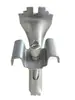 Abrazadera de instalación de rejilla de acero galvanizado en caliente abrazadera de fijación de plataforma de placa de rejilla conector tipo ABCM clip para rejilla de FRP