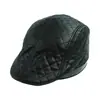 Gorra retro para hombre, boina a cuadros de otoño e invierno, gorra coreana de mediana edad, gorra progresiva informal Joker, venta al por mayor