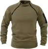 Suéter para hombre de punto cruzado europeo y americano, otoño e invierno, cálido, holgado, color liso, para exteriores, cálido, transpirable, táctico, ropa para hombre
