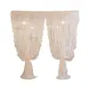 Cortinas de Renda Francesa Fita Mágica Cortinas de Gaze Sem Furação Cortinas de Gaze Branca Telas de Janela Quarto Janela de Canto Sala de Estar Varanda Cortinas Divisórias