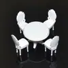 Atacado de fábrica material de modelo de bandeja de areia plástico mesa de jantar cadeira de jantar mini conjunto apartamento cena de restaurante interno decoração