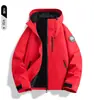 Nova Jaqueta Outdoor para Homens e Mulheres, Conjunto Três em Um Desmontável de Duas Peças, Roupa de Trabalho à Prova de Vento e Impermeável de Outono e Inverno para Mulheres, Personalizável