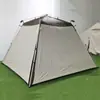 Toldo plegable para exteriores, toldo de tienda de campaña, playa, para pasar la noche, anti-mosquitos, doble capa, anti-ultravioleta, aleación de aluminio, toldo automático
