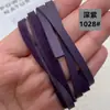 Materiais Artesanais: Cordão de Couro Plano, Cordão de Couro Sintético, Cordão de Couro de Veado, Tira de Couro Composto, Couro Veludo Coreano Lado Único de 4mm de Largura