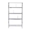 Estante organizador de revistas suministro de fábrica estantería metálica multicapa cromada estante combinado de malla de alambre estante de almacenamiento de archivos para estudio