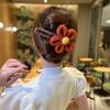 Accesorios para el cabello de tela Flor de felpa Pinza de pico de pato Elegante Moda retro Simple Pinza para el cabello Parte posterior de la cabeza Pinza para el cabello Cabello