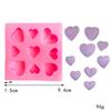 Uma variedade de tridimensionais amor açúcar decoração bolo chocolate molde gesso aromaterapia argila argila gota molde amor