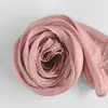 Corrente de metal de quatro lados personalizada toque de alta qualidade seda brilhante cetim liso crepe liso lenço de cabeça de luxo estilo étnico Malaio Ásia Central