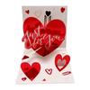 Tarjeta de felicitación 3D para el Día de San Valentín, Escultura de papel de flor tridimensional, Tarjeta de agradecimiento, Regalo de diosa, Tarjeta de agradecimiento, Tarjeta de felicitación 3D para el Día de San Valentín