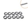 10 braçadeiras de aço inoxidável de orelha única 16,6-19,8 mm braçadeira de mangueira de tubo de óleo automotivo braçadeira americana