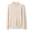 Suéter Grueso de Doble Hilo Joker Otoño/Invierno para Hombre 100 Cachemira Cuello Medio de Tortuga Sin Costuras Camiseta Base Tejida