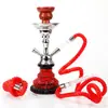 Fabricantes Transfronteiriços Fornecem Narguilé Pequeno de Tubo Duplo, Conjunto de Fumar de Ferro, Novo Cachimbo de Vidro Narguilé