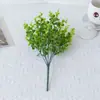 Simulação da Amazon 7 garfos 35 malha eucalipto parede vaso de flores arranjo decoração interior baú eucalipto