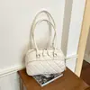 Bolsa de axila com padrão de losangos, novo design moderno, grande capacidade, bolsa de ombro, bolsa Boston para o dia a dia, bolsa transversal, bolsa de verão feminina, estilo de nicho