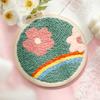 Bordado Poke Ruso Bordado a Mano DIY Paquete de Material Pintura con Lana Bordado en Pareja Poke Poke Poke Poke Show Aguja