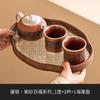 Juego de té de arena púrpura Baifu Zhu Ni de fábrica, juego con tetera de plata 999, dos tazas, lujo ligero, cafetera de té de alta gama, caja de regalo