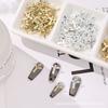 Joyería para Manicura Transfronteriza Cruz Doce Constelaciones Metal Diamante Manicura Uñas Cruzadas Joyería para Uñas Portátil Venta al por Mayor