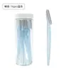 Cuchillas de cejas al por mayor transfronterizas en frasco, con red de seguridad, cuchillas de belleza para cejas, seguras y resistentes a los arañazos para salones de belleza